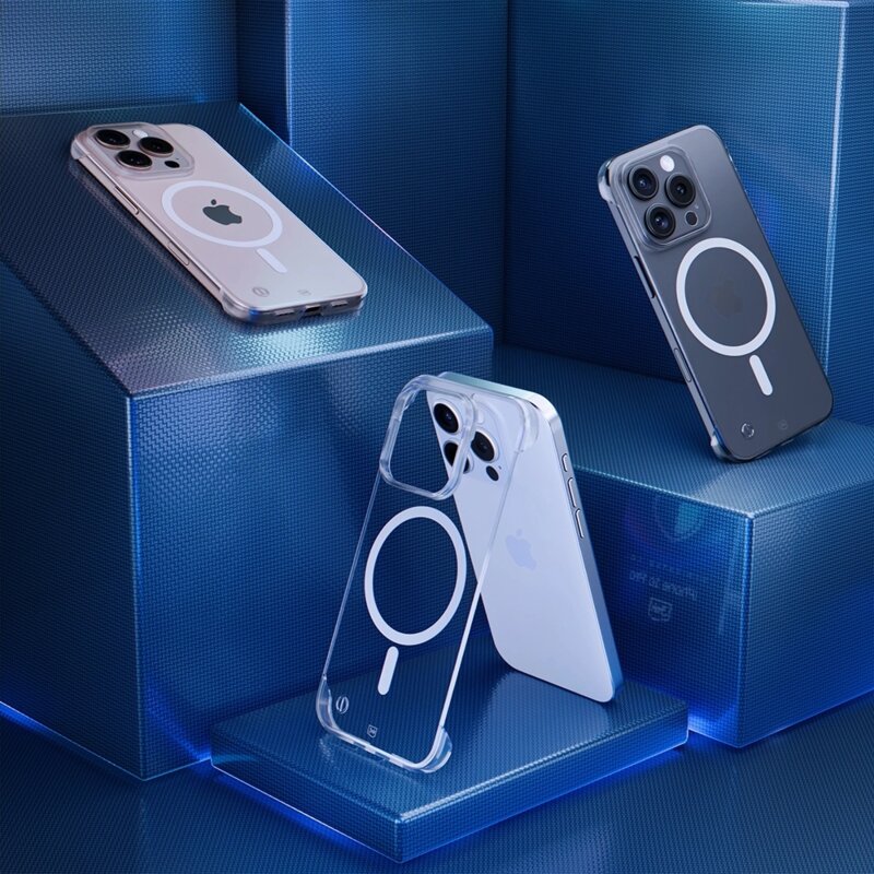 Husa iPhone 16 Pro 3mk Just20g MagCase, transparenta