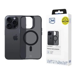 Husa iPhone 14 Pro Max premium 3mk Smoke MagCase, negru
