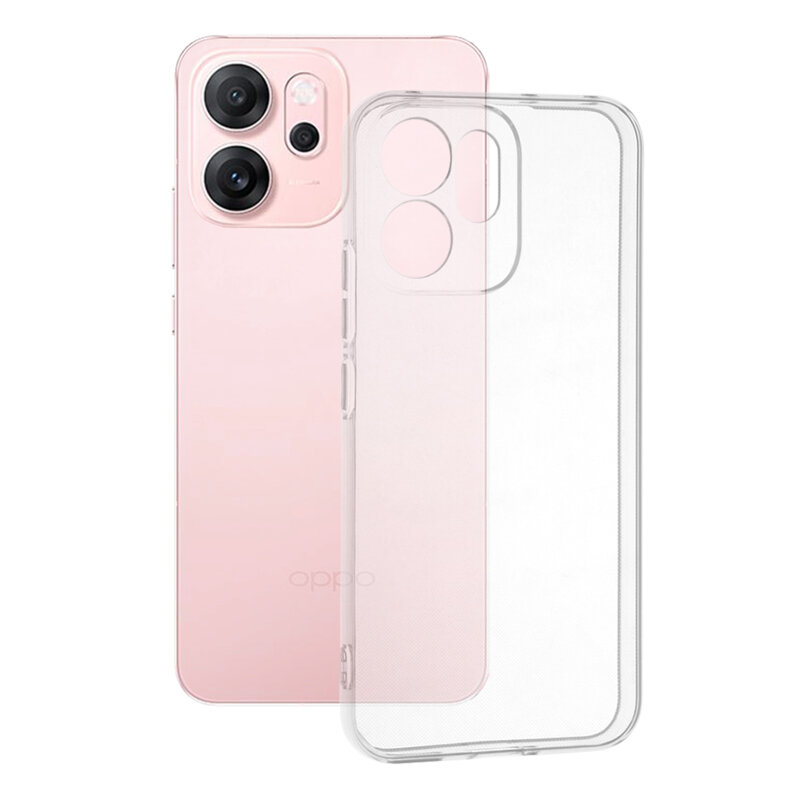 Husa Oppo Reno14 F Techsuit Clear Silicone, transparenta