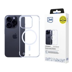 Husa iPhone 15 Pro Max 3mk Just20g MagCase, transparenta