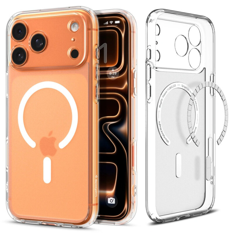 Husa iPhone 17 Pro Spigen Ultra Hybrid MagSafe, alb