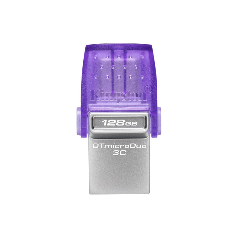 Stick OTG 2in1 USB, Type-C 128GB Kingston, gri/mov, DTDUO3CG3/128GB