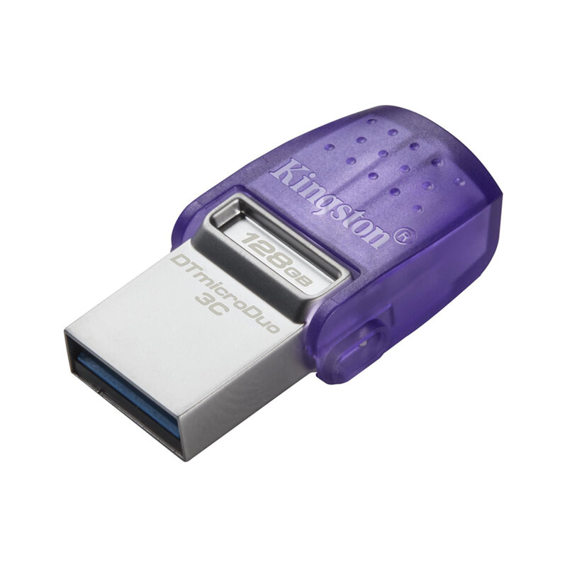 Stick OTG 2in1 USB, Type-C 128GB Kingston, gri/mov, DTDUO3CG3/128GB