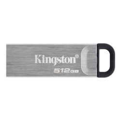 Stick USB 512GB metalic Kingston Kyson, gri, DTKN/512GB