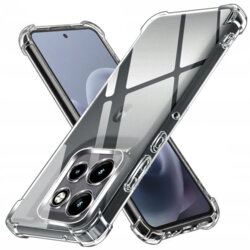 Husa Motorola Moto G86 Power Techsuit Shockproof Clear Silicone, transparenta