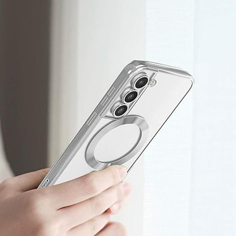 Husa premium Samsung Galaxy A17 5G Techsuit Luxury Crystal MagSafe, auriu