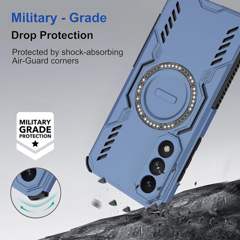 Husa OnePlus Nord 5 Techsuit ArmorMag Case, albastru