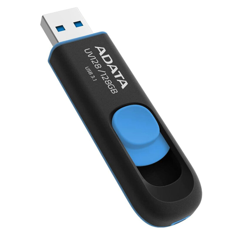 Stick USB 128GB Adata, 100MB/s max, AUV128-128G-RBE, negru