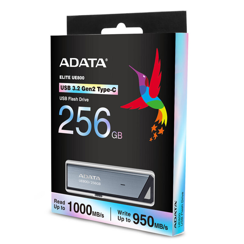 Stick Type-C 256GB metalic Adata UE800, AELI-UE800-256G-CSG, gri