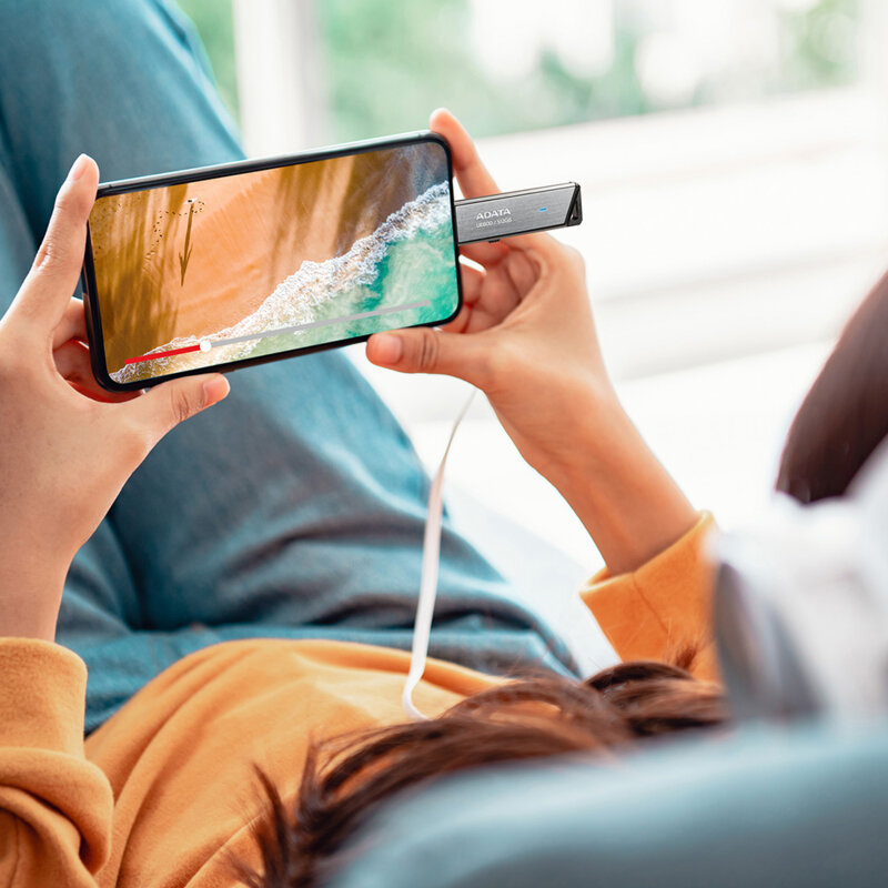 Stick Type-C 256GB metalic Adata UE800, AELI-UE800-256G-CSG, gri