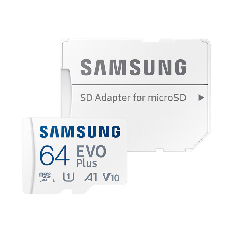 Card MicroSDXC 64GB Samsung Evo Plus, Class 10, alb, MB-MC64SA/EU