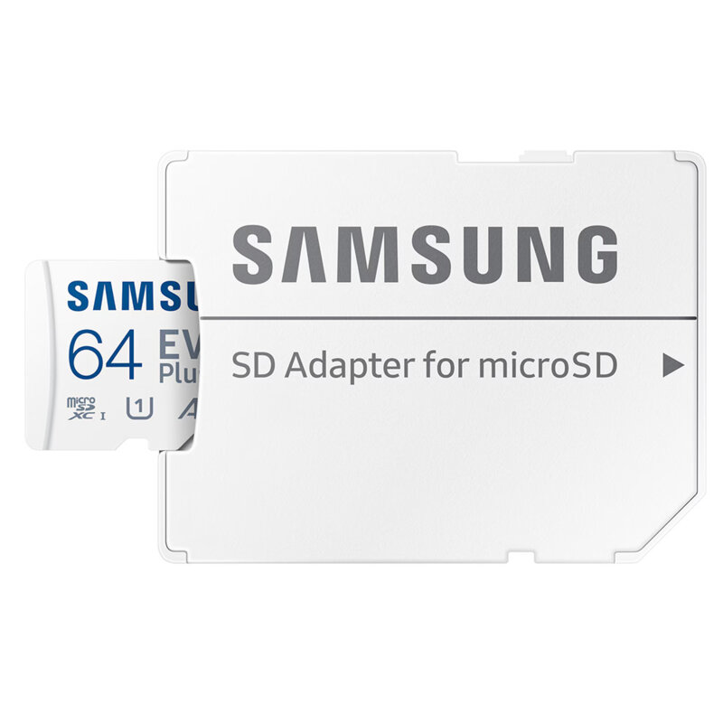 Card MicroSDXC 64GB Samsung Evo Plus, Class 10, alb, MB-MC64SA/EU