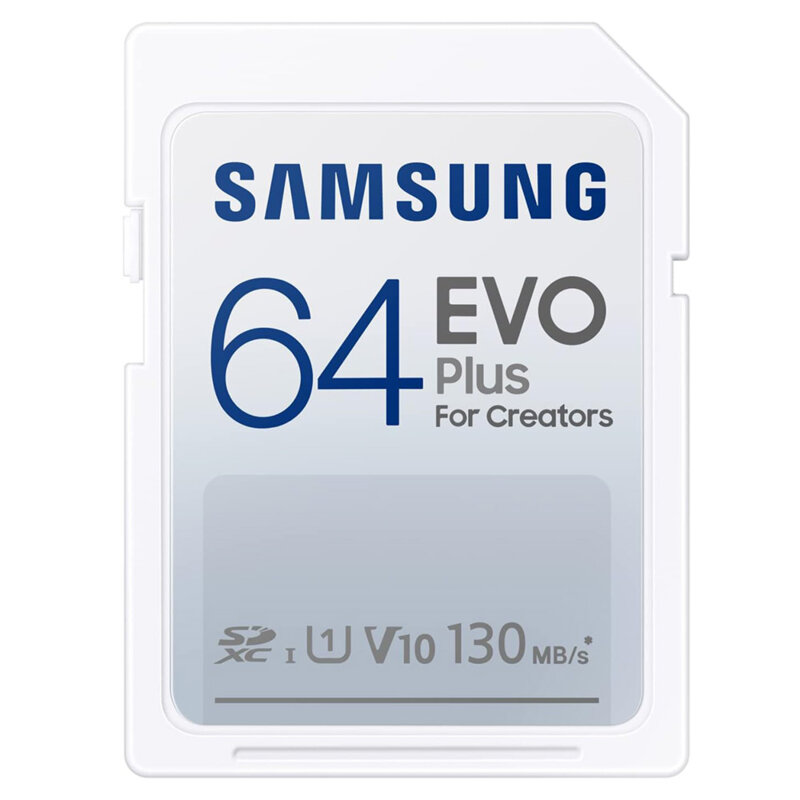 Card SDXC 64GB profesional Samsung Evo Plus, alb, MB-SC64K/EU