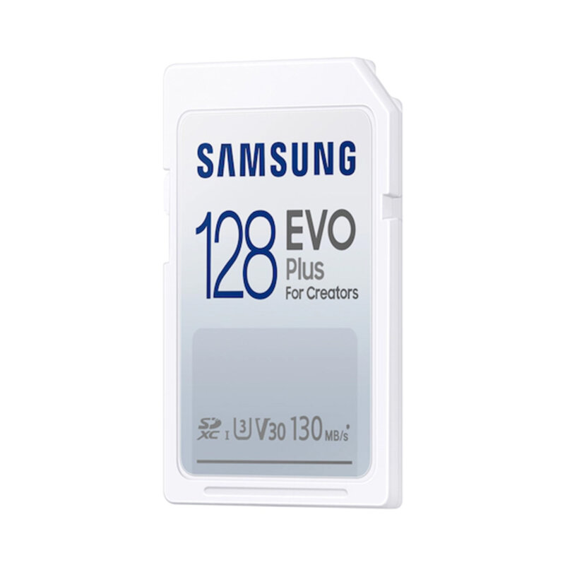Card SDXC 128GB Samsung Evo Plus, Class 10, alb, MB-SC128K/EU