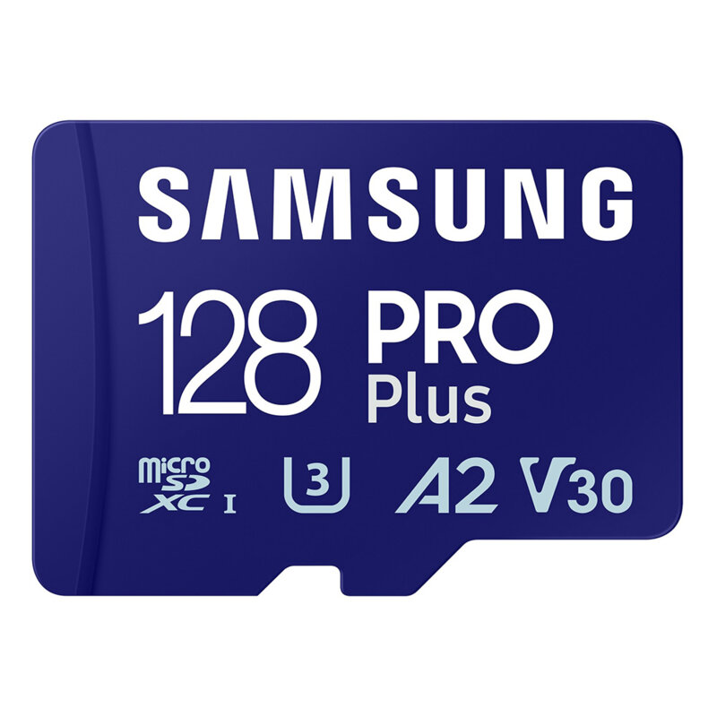 Card MicroSDXC cu adaptor 128GB Samsung PRO Plus, U3, alb, MB-MD128SA/EU