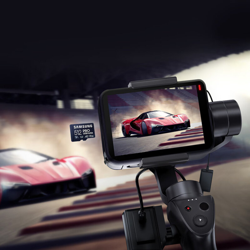 Card MicroSDXC cu adaptor 128GB Samsung PRO Ultimate, U3, alb/bleu, MB-MY128SA/WW