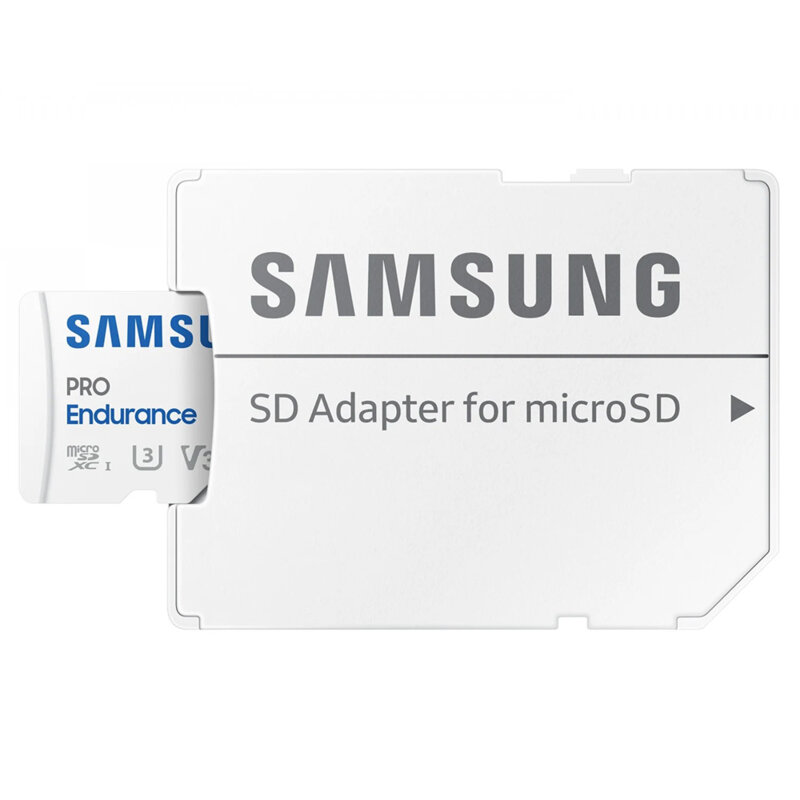 Card MicroSDXC cu adaptor 128GB Samsung PRO Endurance, U3, alb, MB-MJ128KA/EU