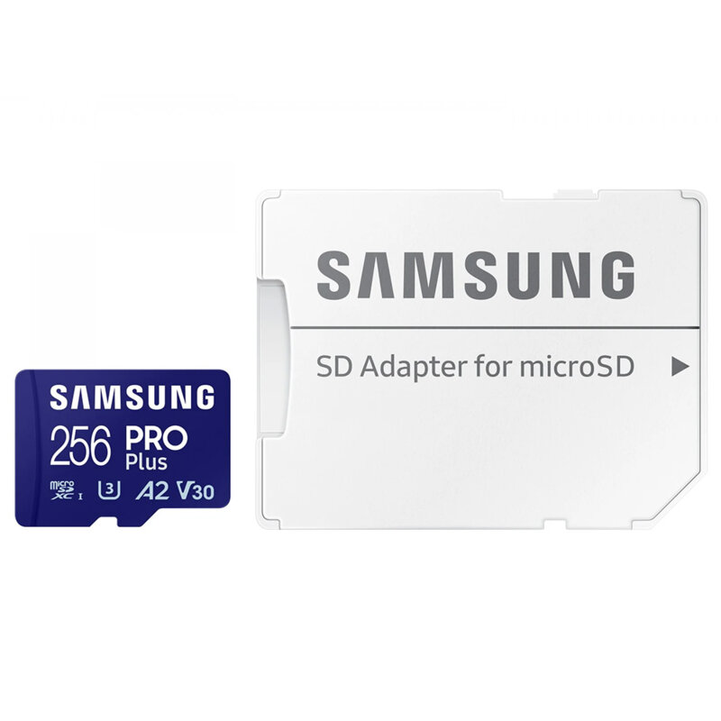 Card MicroSDXC cu adaptor 256GB Samsung PRO Plus, U3, alb, MB-MD256SA/EU