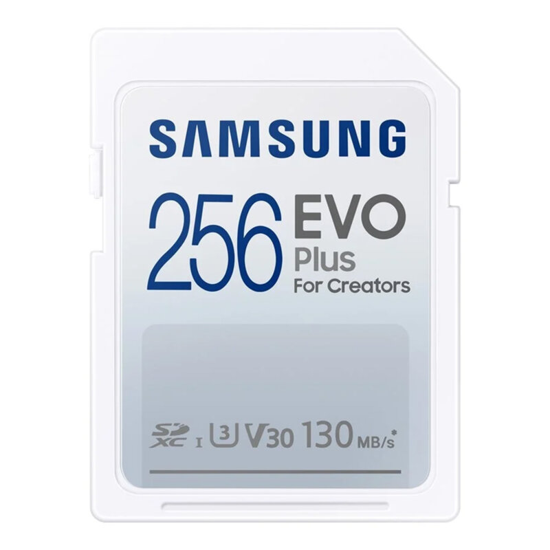 Card de memorie SDXC 256GB Samsung EVO Plus, U3, alb, MB-SC256K/EU