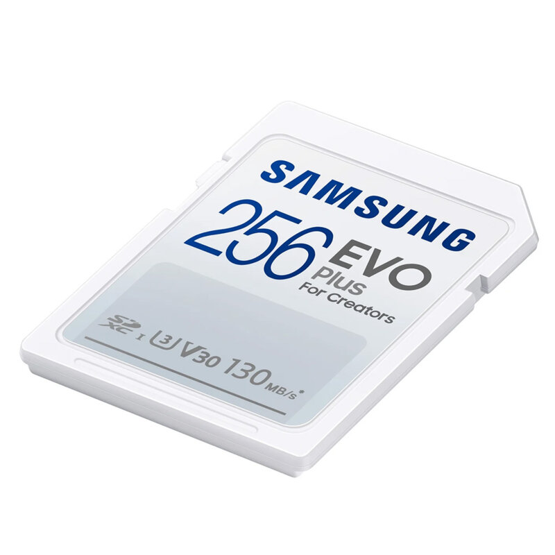 Card de memorie SDXC 256GB Samsung EVO Plus, U3, alb, MB-SC256K/EU