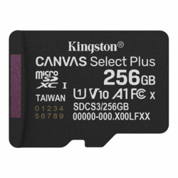 Card MicroSDXC 256GB Kingston Canvas Select Plus, SDCS3/256GBSP