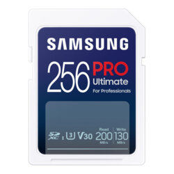 Card SDXC 256GB Samsung PRO Ultimate, U3, albastru, MB-SY256S/WW
