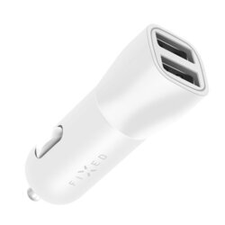 Incarcator auto 2x USB Fixed, 15W, alb, FIXCC15-2U-WH