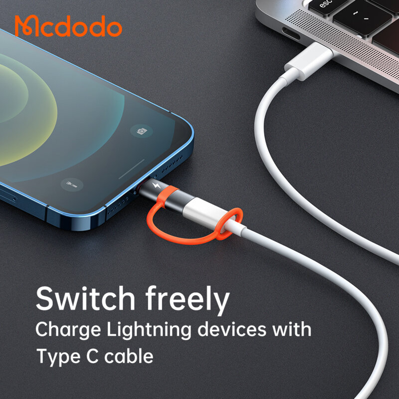 Adaptor Lightning la USB-C, 36W Plug&Play Mcdodo OT-0510, gri