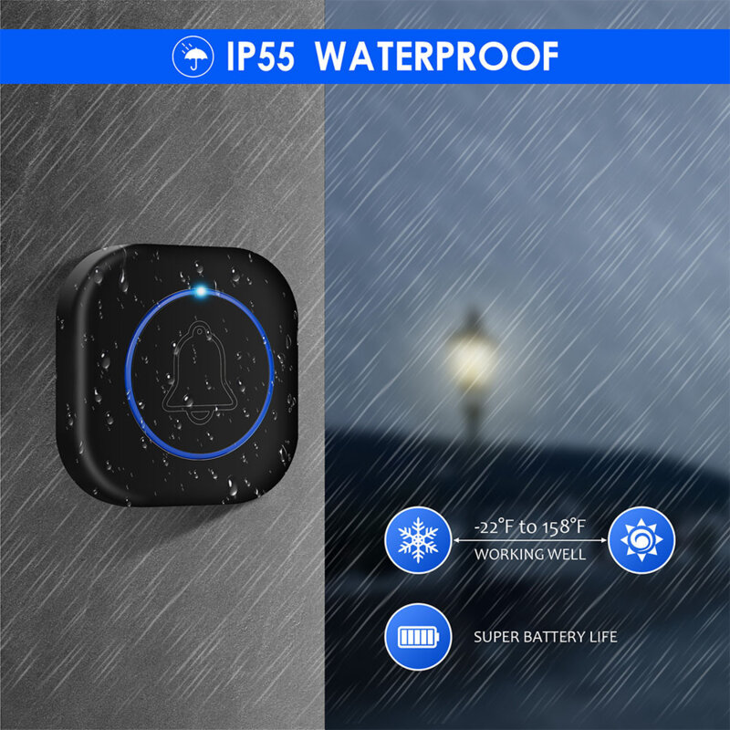 Sonerie wireless impermeabila, Techsuit Buzzzly SU1