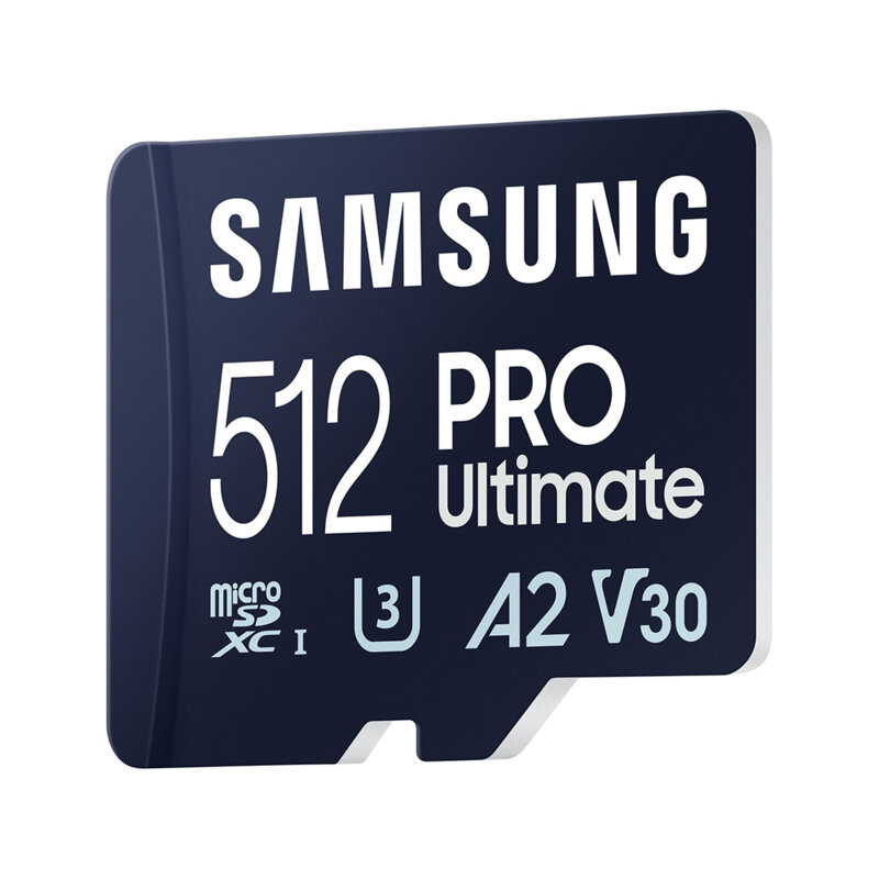 Card MicroSDXC cu adaptor 512GB Samsung PRO Ultimate, U3, alb, MB-MY512SA/WW