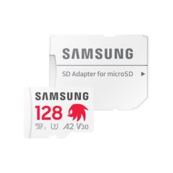 Card MicroSDXC cu adaptor SD 128GB Samsung PRO Plus SONIC, alb, MB-MD128SA/LC1