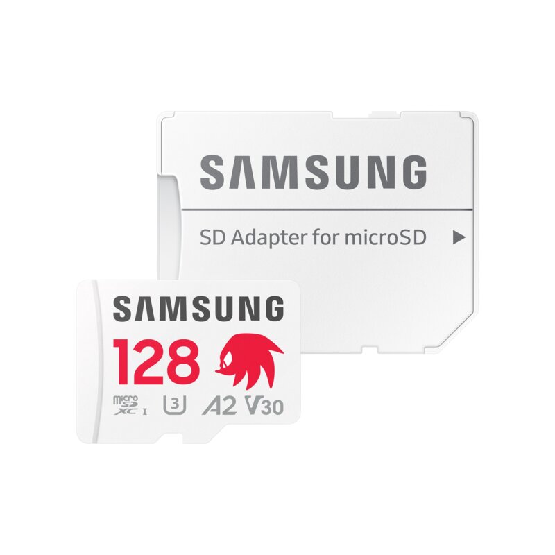 Card MicroSDXC cu adaptor SD 128GB Samsung PRO Plus SONIC, alb, MB-MD128SA/LC1
