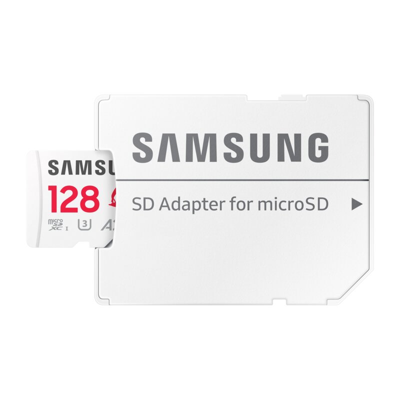Card MicroSDXC cu adaptor SD 128GB Samsung PRO Plus SONIC, alb, MB-MD128SA/LC1