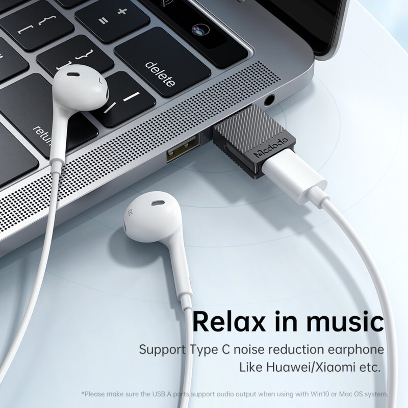 Adaptor OTG Type-C la USB Fast Sync Mcdodo, negru, OT-6970