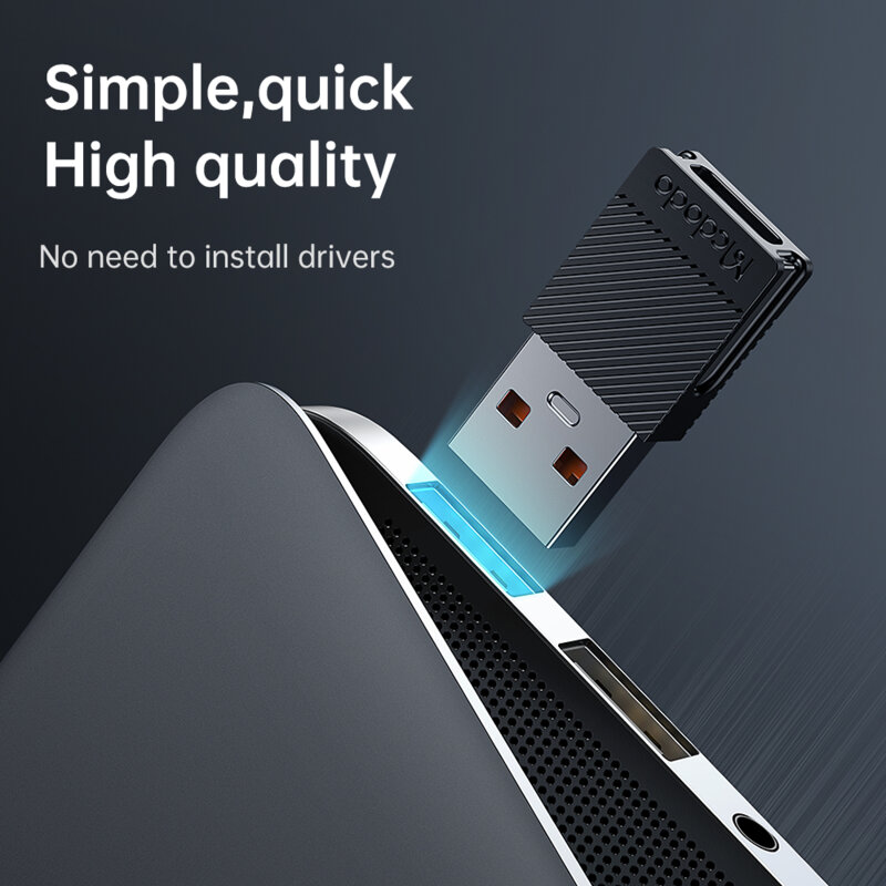 Adaptor OTG Type-C la USB Fast Sync Mcdodo, negru, OT-6970