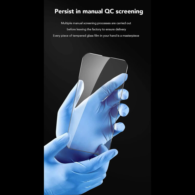 Folie sticla iPhone 15 Pro Max ANANK 2.5D Anti-fingerprint Screen Protector, negru