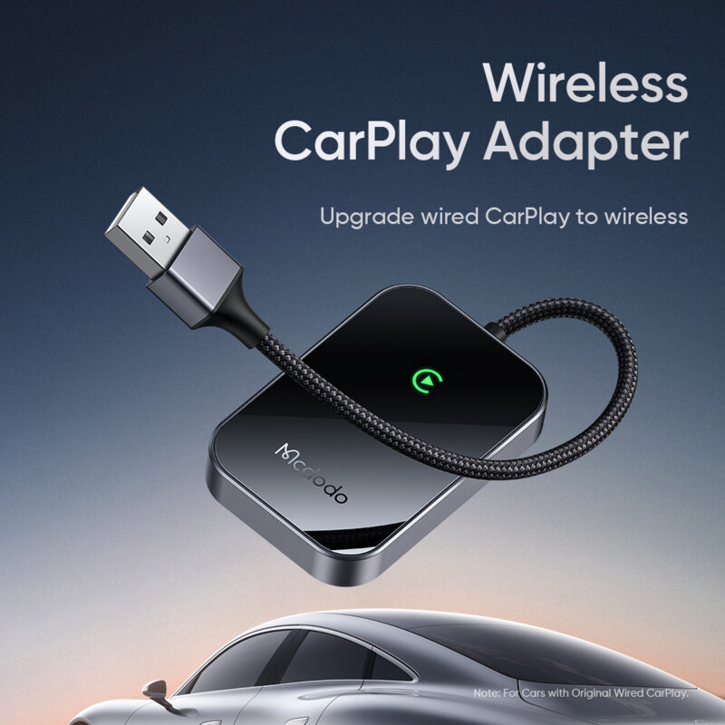 Adaptor CarPlay wireless, USB, Bluetooth Mcdodo, negru, CA-7210