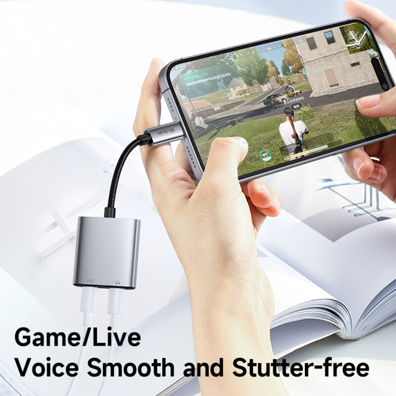 Adaptor audio 2in1 Lightning Mcdodo, 12.5cm, CA-5560