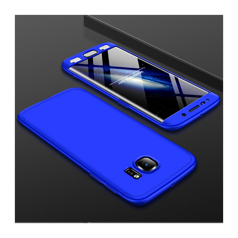 Husa Samsung Galaxy S6 Edge G925 GKK 360 Full Cover Albastru