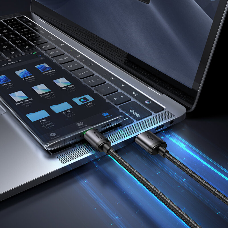 Cablu de date USB to Micro-USB, QC4.0, 1m, Mcdodo, CA-3990, negru