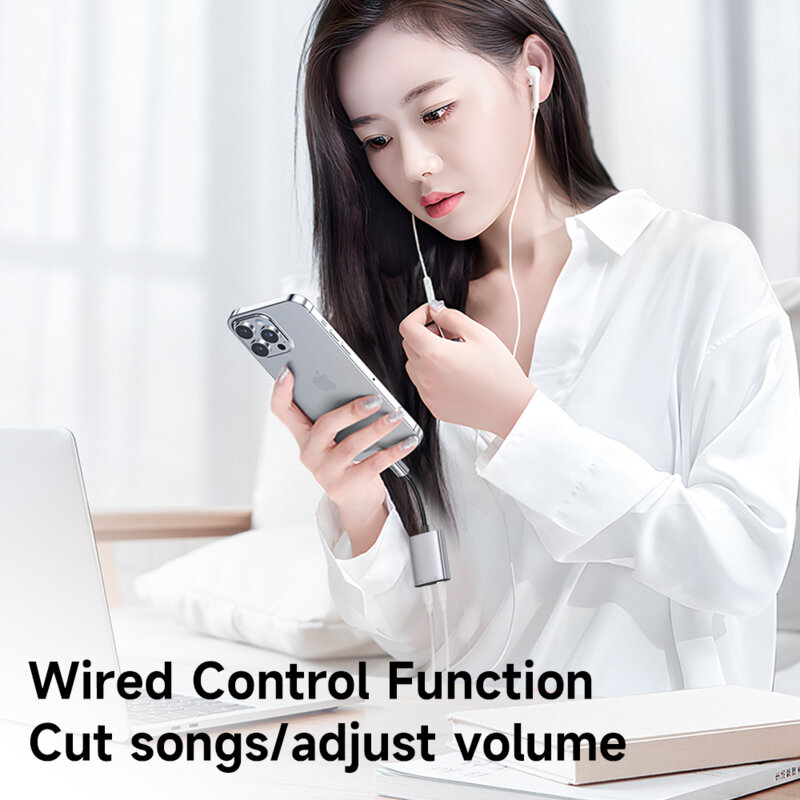 Adaptor audio 2in1 Lightning, DC 3.5mm Mcdodo, 12.5cm, CA-5540