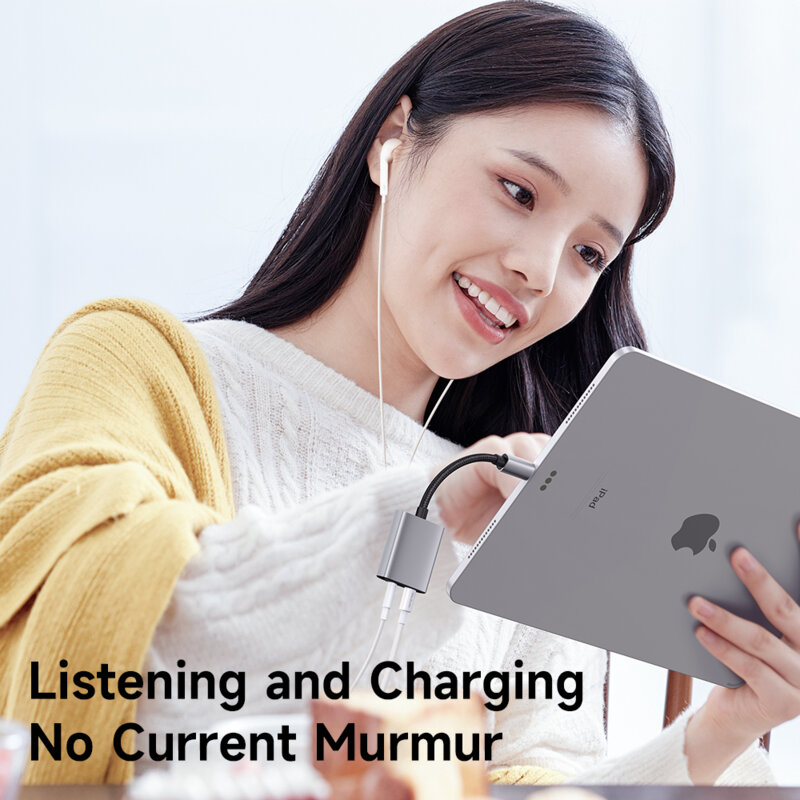 Adaptor audio 2in1 Lightning, DC 3.5mm Mcdodo, 12.5cm, CA-5540