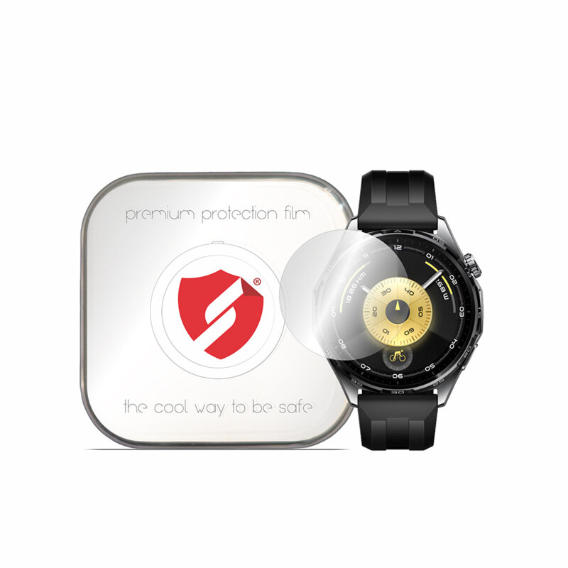 [Pachet 4x] Folie regenerabila premium Huawei Watch GT 6 46mm Smart Protection Classic, transparenta