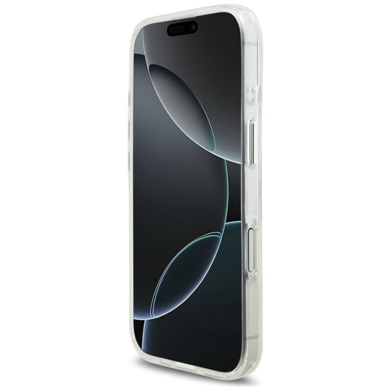 Husa iPhone 17 Karl Lagerfeld IML Karl RSG Logo MagSafe, transparent, KLHMP17SHKRSGPT