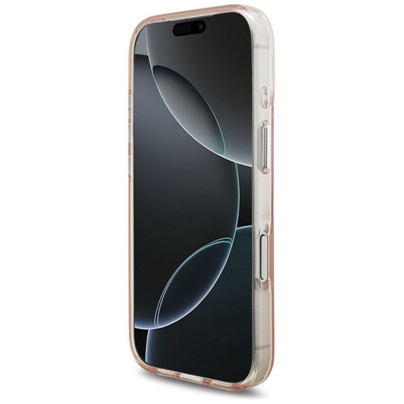 Husa iPhone 17 Pro Karl Lagerfeld IML Karl RSG Logo MagSafe, roz, KLHMP17LHKRSGPP