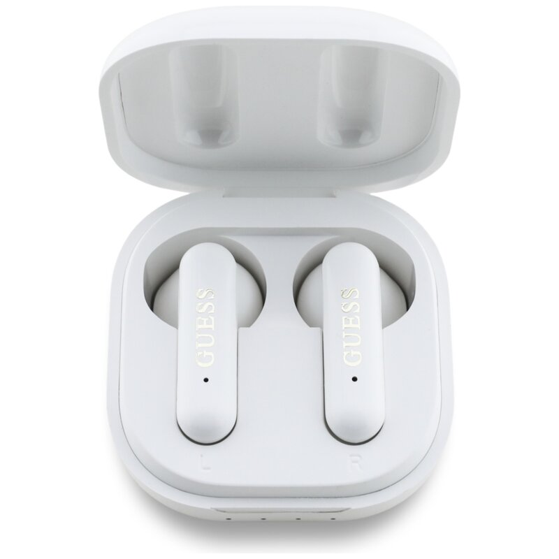 Casti Guess wireless Bluetooth, Type-C, alb, GUTWSJ7HE4GH