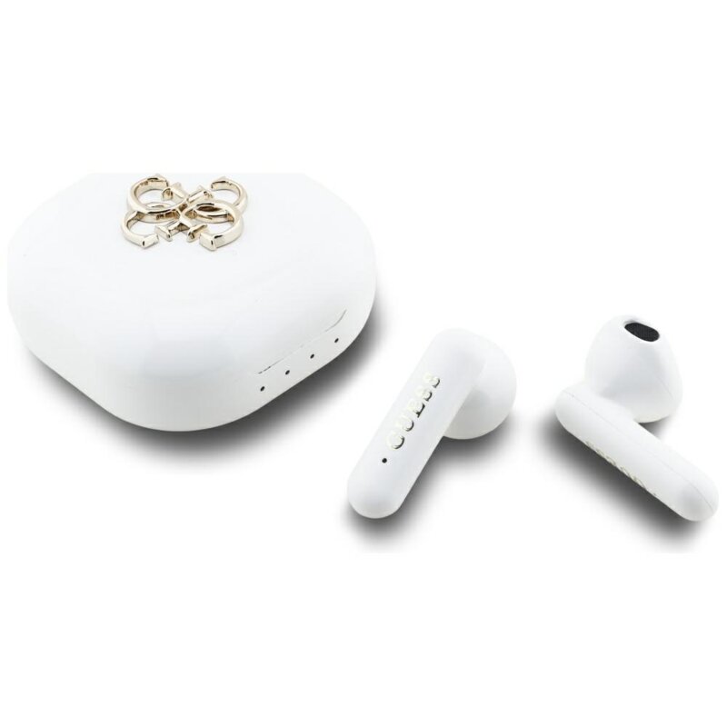 Casti Guess wireless Bluetooth, Type-C, alb, GUTWSJ7HE4GH