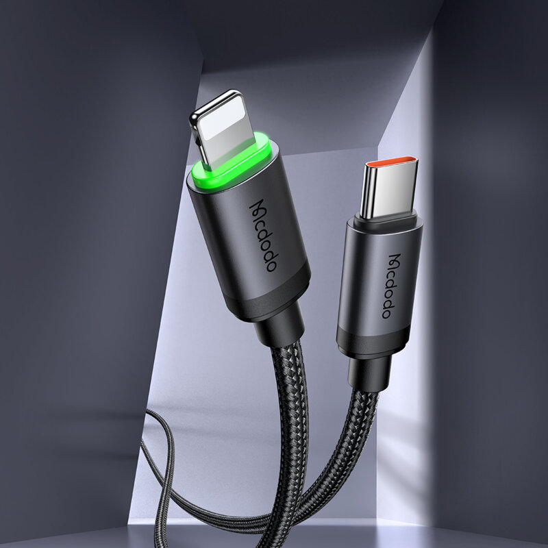 Cablu de date USB-C, Lightning, 36W, 1m, Mcdodo, CA-4820, negru
