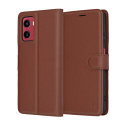 Husa Motorola Moto G05 Techsuit Leather Folio, maro