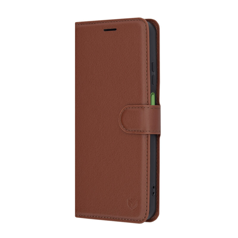 Husa Motorola Moto G15 Power Techsuit Leather Folio, maro